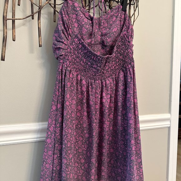 Purple Dress, Floral Dress - Picture 6 of 6